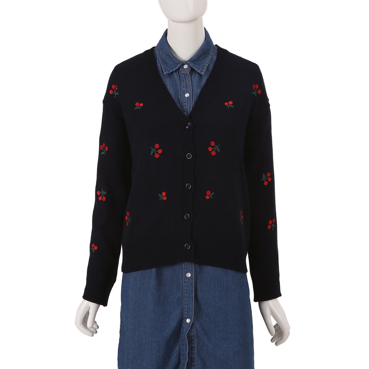 코인코즈]체리 자수 가디건(ZK9SD114)(하남점)-모바일 11번가